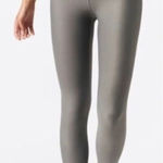 Zyia  gray metallic spot light n tight 6-8 athletic workout leggings Photo 0