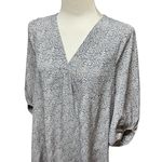 Hudson Gray Popover Tunic Popover Top Gray Tan Small Photo 1