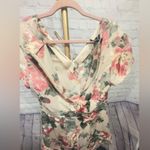 Bebe  Sheer Dream Floral Short Sleeve Romper size 10 NWT Photo 11