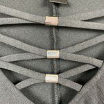 Alyx Tunic Top 2X Black Lace Up V Photo 2