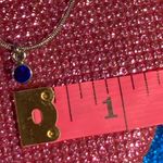 Boutique September Birthstone Necklace Blue Bling Rhinestone Birthday Zodiac Month gift Photo 7