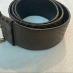 Furla  Brown Leather Embossed Belt Gold Tone Buckley Photo 1