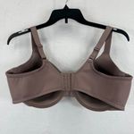Vanity Fair  Bra 42D Full‎ Coverage Smoothing T Shirt Underwire Taupe Beige Lace Photo 3