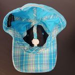 Women's Blue Plaid Daytona Beach Baseball Cap One Size Photo 4
