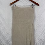 Free People Beach Cream Knit Crochet Wrap Maxi Skirt Size S Photo 7