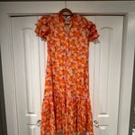 Olivia James the label Delia ‎ Maxi Dress Orange Size M Photo 1