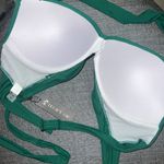 Tempt Me Green XL - -  Women XL Bikini Top Push Up Swim Top Halter Retro Photo 8