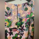 SALONI Silk Floral Ruffle Mini Dress Multicolor Light Pink Lined Slip Size 8 Photo 11