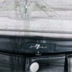 7 For All Mankind Black Faux Leather Slim Pants Size S Photo 6