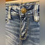 American Eagle Outfitters Distressed Ripped Blue Skinny Jeans Size 0 Photo 5