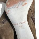 White House | Black Market Suede Fringe Brown Ankle Boots Sz 7 Stiletto Sassy Boho Photo 10