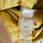 Calia by Carrie Calia Yellow Athletic Sports Bra Crop Tank US Medium Photo 2