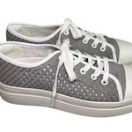 JSlides J/SLIDES Gray Natasha Crochet Platform Sneaker, Size 7 Photo 1