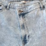 SO  Wide-Leg Jeans Womens 17 Blue Light Wash Denim Cotton Blend High Rise Zip Fly Photo 2