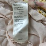 Free People  Margaux Velvet Floral Mini Skirt Gold & Pink Size 12 Photo 7