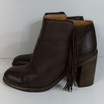 See By Chloe Brown Leather Fringe Ankle Boots Sz 39 (8 US) Photo 5
