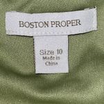 Boston Proper  Sheath Dress Womens Size 10 Green Animal Print V Neck Pullover‎ Photo 5