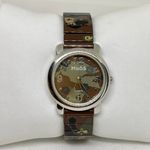Mudd women watch Camo dial silver tone 30mm quartz analog 6.5” running Photo 0