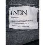 LNDN Landon Denim Acid Black Wash‎ Ankle Zip Straight Leg Jeans NWT Size 29 Photo 5