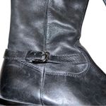 Coldwater Creek Cold water Creek black leather boots with rounded toes and low heel size 7.5 Photo 7