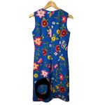 J. McLaughlin Belinda Greenhouse Floral Butterfly Print Dress Blue Fitted Size 6 Photo 13