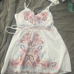 5/$10 item Floral Embroidered White Dress Size L Photo 0