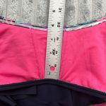 Candie's Bikini Top Womens L Black Pink Feathers Adjustable Flounce Boho Swimsuit Photo 6