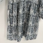 Made in India Y2K bohemian boho blue floral prairie coquette long sleeve medium Photo 7