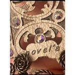 Novel’a white leather rhinestone bracelet White Photo 7