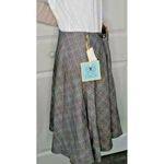 CeCe  by Cynthia Brand Steffe Pop Plaid Flounce Skirt Wild Fuchsia Sz 10 Photo 1