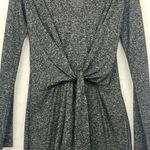 EXPRESS Petite Grey Tie Knot Sweater Long-Sleeve Dress Sz SP Photo 1