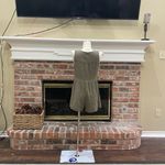 Gaudie olive green short romper with tie accents on pockets / M / Excellent cond Photo 7