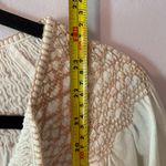 Faherty  White Cotton Peasant Embroidered Tunic Blouse Women's size Small Photo 8