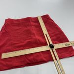 ZARA  Skirt Womens Small Red Linen Blend High Waist‎ Mini Casual Summer Photo 6