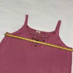 Faded Glory  Beaded / Crochet Sleeveless Pink Tank Camisole Top NWOT Sz L Large Photo 7