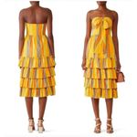 La Maison Talulah Strapless Imperial Midi Dress Size‎ XS Yellow Photo 11