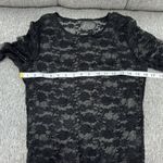 Ladies Long Sleeve Floral Lace Leotard Bodysuits Top Sz M Black Size M Photo 8