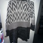 Lucky Brand  Black and Gray Geometric Cardigan Women’s Photo 3