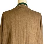 Monrow Wool Cashmere Varsity Camel Lounge Cardigan Sweater Size Small HJ0208 Photo 8