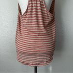 Free People Frida Floral Embroidered Striped Wrap Gauzy Knit Tank Top, Sz Medium Photo 6
