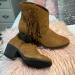 True Craft Western Boots Ankle Booties Golden Chestnut Brown Side Zip Cowboy Womens 7.5 New Photo 10