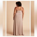 Birdy Grey  NWT Bridesmaid Maxi Dress Women’s Size XXL Taupe Cowl Neck‎ Crepe Photo 3
