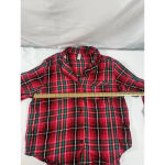 Victoria's Secret  Red Black Plaid 2 Piece Pajama Set Size XL Photo 3