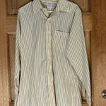 Brooks Brothers  Dress Shirt Mens Medium Yellow/Blue Stripes 15.5 Photo 0