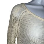 Free People  Gorgeous Ivory Crochet Lace Asymmetrical Top‎ EUC Size XS Photo 3