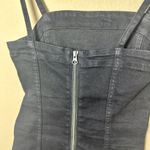 H&M  Divided Stretch Black Denim Bodycon Mini Dress Size 0 Photo 5