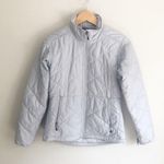 Eastern Mountain Sports EMS Freescape Quilted Jacket Light Gray Zip Size XS Photo 1