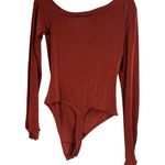 Free People  Intimately Women's That's Hot One Shoulder Bodysuit Large Copper Photo 11