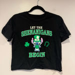 Disney 's Stitch St. Patricks Day Shenanigans crop tshirt Photo 0
