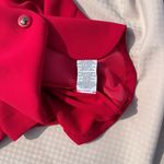 Danny & Nicole  Y2K two piece red polyester power skirt suit midi length. Sz 10P. Photo 10